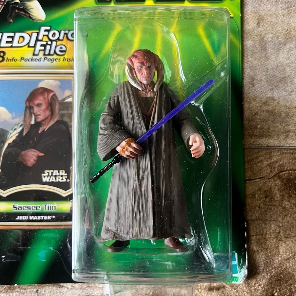 Star Wars Power of Jedi Saesee‎ Tiin Action Figure Hasbro 2000 Jedi Force File